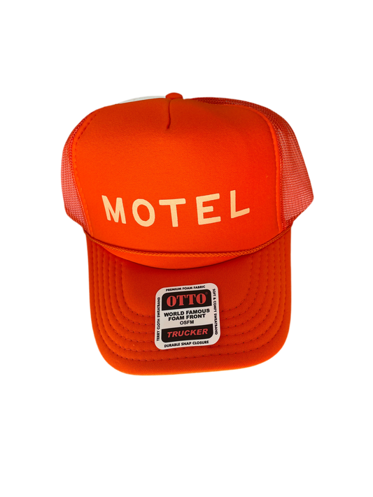 Orange MOTEL Trucker Hat