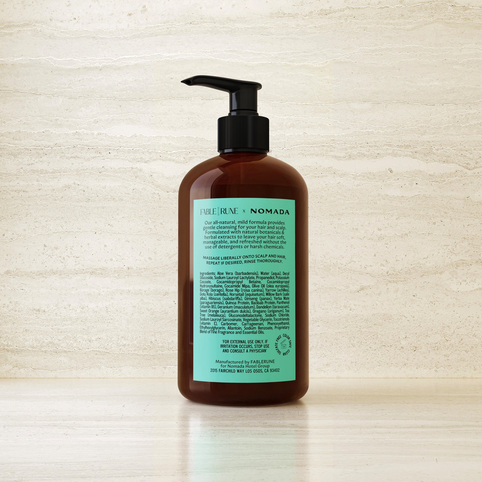 Whetstone & Fig Shampoo Fable Rune Exclusive Skyview Los Alamos by Nomada Deco